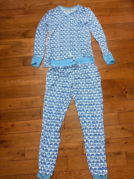Little Sleepies Other - Little Sleepies Women’s Blue Rainbow Pajama Set NWOT
